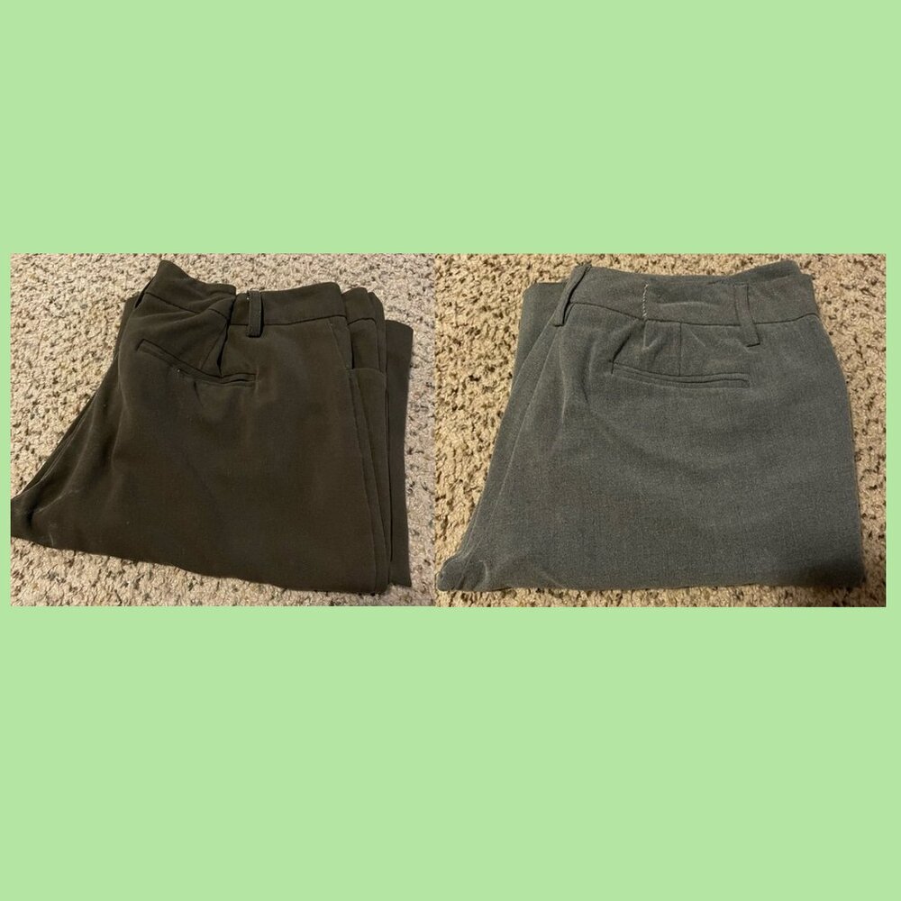 Brown and Gray Dress Pants